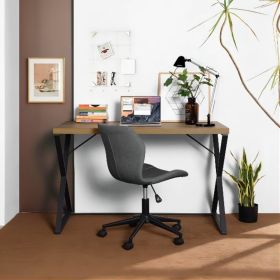 47.2" L Computer Desk, Console Desk - OAK & BLACK