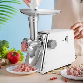 Simple Deluxe Electric Meat Grinder, Heavy Duty Meat Mincer, Food Grinder with Sausage & Kubbe Kit, 3 Grinder Plates, 600W Power