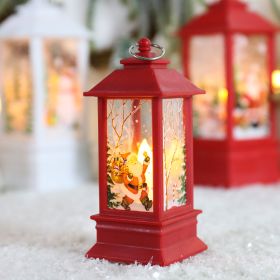 Christmas Decorative Lights, Retro Christmas Candles LED Tea Lights, Santa Claus, Elk, Snowman Pattern Lights, Fireless Candle Lights (style: 3)